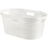 KOŠARA ZA PERILO INFINITY, 39L BELE BARVE 59X39X27 CM