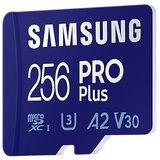 Samsung Spominska kartica PRO Plus, micro SDXC, 256GB, U3, V30, A2, UHS-I, z SD adapterjem | Shoptok.si