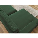 Bobochic Paris Tamno zelena kutna garnitura od samta (u obliku slova "U") Leonard – | shoptok.hr