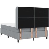 vidaXL Box Spring postelja z vzmetnico, svetlo siva, 140x190 cm, tkanina, (22050824) | Shoptok.si