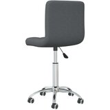 vidaXL Vrtljiv jedilni stol temno sivo blago, (20942271) | Shoptok.si