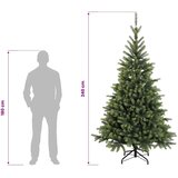  Umjetno božićno drvce s nogom 240 cm PVC i metal Zelena - 240 cm bez LED svjetala | shoptok.hr
