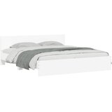  Okvir za krevet s uzglavljem i LED bijeli 180x200 cm | shoptok.hr
