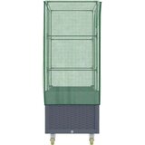 vidaXL Visoka greda s prevleko in kolesi videz ratana 80x50x182 cm | Shoptok.si