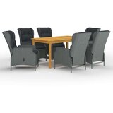  7-dijelni vrtni blagovaonski set svjetlosivi | shoptok.hr