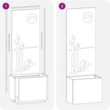 vidaXL Zaslon za zasebnost v vrtu Antracit 50 x 140 cm Mnogi jeklo | Shoptok.si