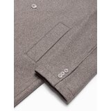 Ombre Men's lightweight single-breasted coat - light brown | shoptok.hr