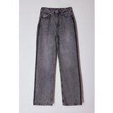 Trendyol Anthracite Color Block High Waist Wide Leg Jeans Cijene