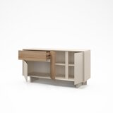 Marckeric Bež/u prirodnoj boji komoda u dekoru hrasta 146x76x45 cm Carpi – | shoptok.hr