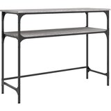 Maison Chic konzolna miza - miza ob steni siva sonoma 100x35,5x75 cm inženirski les, (21786159) Cene