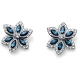 Ženske oliver weber glory montana mindjuše sa swarovski plavim kristalom ( 22819.207 )
