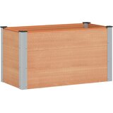vidaXL Povišena gredica - Vrtna gredica Smeđa 100 x 50 x 54 cm WPC i aluminij - 100 x 50 x 54 cm Smeđa | shoptok.hr