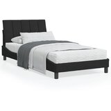 The Living Store Postelja z vzmetnico črna 100x200 cm žamet - Postelja, (21493181) | Shoptok.si