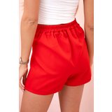 Kesi Włoski Women's skirt-shorts with ruffles and slit red | shoptok.hr