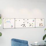 vidaXL Magnetna tabla zložljiva 200x40x1,7 cm aluminij | Shoptok.si