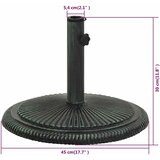  Stalak za suncobran zeleni 45 x 45 x 30 cm od lijevanog željeza | shoptok.hr