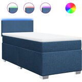  The Living Store Box spring postelja z vzmetnico modra 90x190 cm blago - Box Spring Postelja, (21497102) | Shoptok.si