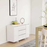vidaXL Komoda s 3 ladice bijela 120 x 41 x 75 cm od iverice | shoptok.hr