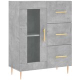  Visoka komoda siva betona 69 5x34x180 cm od konstruiranog drva | shoptok.hr
