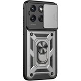 AVIZAR Ovitek za Motorola Edge 70 Fusion z obročkom in pokrovom kamere, Srebrna, (5000274112) | Shoptok.si