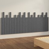  Zidno uzglavlje sivo 204x3x80 cm od masivne borovine | shoptok.hr