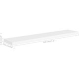  Plutajuća zidna polica bijela 120 x 23 5 x 3 8 cm MDF | shoptok.hr