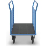 eurokraft pro ploski voziček, z 2 mrežastima stranicama, dxš 1050 x 700 mm, kolesa iz polne gume | Shoptok.si