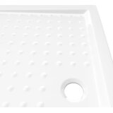  Podloga za tuširanje s točkicama bijela 80 x 100 x 4 cm ABS | shoptok.hr