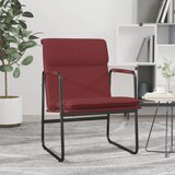  Ležaljka crvena boja vina 55x64x80 cm od umjetne kože | shoptok.hr