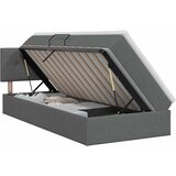  Krevet s madracem i skladištem Tamnosiva 90 x 190 cm Baršun | shoptok.hr