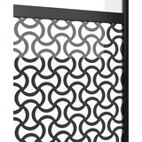 Staklena vrata Rezbarija Crna 102,5 x 2 x 205 cm Aluminij | shoptok.hr