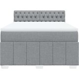  Krevet box spring s madracem svjetlosiva 160x200 cm tkanina | shoptok.hr