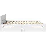  Krevetna konstrukcija s uzglavljem 2 pcs Bijeli 193 x 203 cm | Eponuda.ba