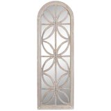 Zidno ogledalo DKD Home Decor Bijela Indijac Prozor Decapé 60 x 2 5 x 180 cm  Zidno ogledalo DKD Home Decor Bijela Indijac Prozor Decapé 60 x 2 5 x 180 cm Slike