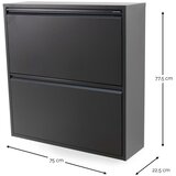 Spinder Design Svijetlo žuti željezni preklopni/viseći ormarić za cipele 75x77,5x22,5 cm Billy – | shoptok.hr
