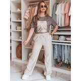 DStreet Spodnie damskie dresowe DRESSANIK jasnobeżowe | shoptok.hr