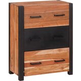 Ormarić Komoda 3 pcs Smeđa 55 x 30 x 75 cm Čvrsto drvo akacije | shoptok.hr
