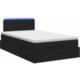  Krevet od pjene s madracem i LED-om Crna 120 x 190 cm Tkanina - Crna 120 x 190 cm Dizajn linija | shoptok.hr
