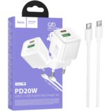 hoco. Punjač kućni sa type C kabelom, PD20W + QC3.0 - N65 Ingenious type C | shoptok.hr