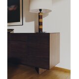 Kave Home Temno rjava komoda v orehovem dekorju 194,5x78x45 cm Norlen – | Shoptok.si