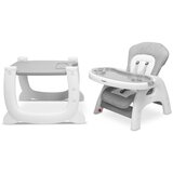 CARETERO Stol za hranjenje 2 v 1 homme siva | Shoptok.si