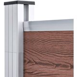  Vrtna ograda od WPC-a 1391 x 186 cm smeđa | shoptok.hr