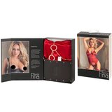 Abierta Fina zgornji del in tangice z bleščečo verižico (rdeča) - L | Shoptok.si