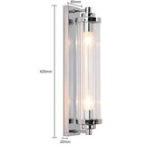  Zidno svetlo LORENZO 2xE14/40W/230V sjajni hrom | Eponuda.com
