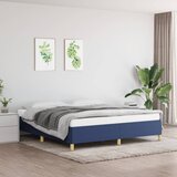 The Living Store Posteljni okvir moder 160x200 cm blago - Box Spring Posteljni Okvir, (21517121) Cene