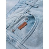 Ombre Men's denim joggers with asymmetrical stitching - blue | shoptok.hr