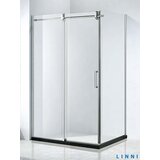 Linni tuš kabina elegance leva srebrni ram 90x130x200cm providno staklo 8mm Cene