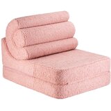 Wigiwama Rožnat otroški fotelj iz tkanine bouclé Flipster – | Shoptok.si