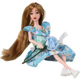  Dječja lutka Emily Spring s dugom kosom, plavom cvjetnom haljinom - 30 cm | shoptok.hr