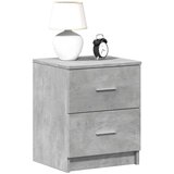  Noćni ormarić s 2 ladice, betonsko siva 40x36x50 cm | Eponuda.com